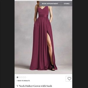 Vera Wang SIZE 10! Wine semi formal dress!!